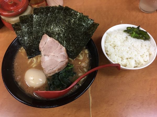 「のり味玉ラーメン」@武蔵家Paul柳萬の写真