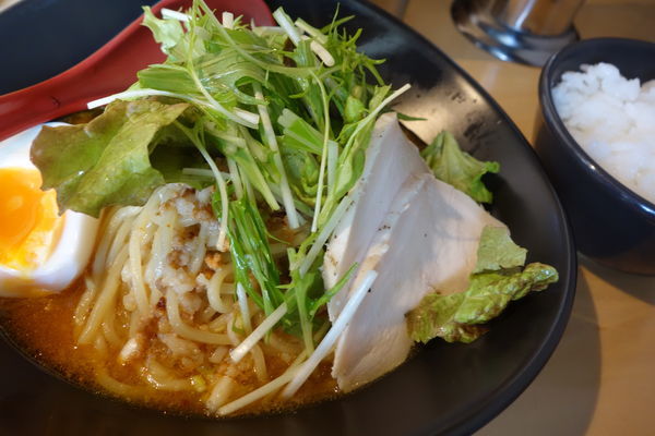 「まぜそば（ライス付）600円」@鶏そば まるだいの写真