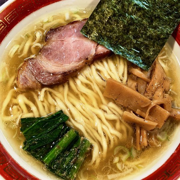 「らーめん 塩（平打ち麺）」@麺処 懐やの写真