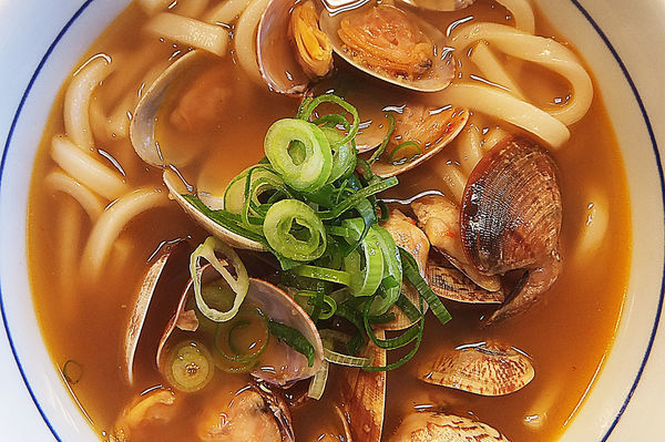 「あさりうどん(並)」@なか卯 せんげん台店の写真