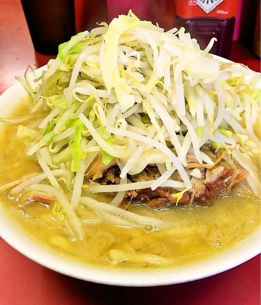 「ラーメン豚入り（豚4枚）」@ラーメン二郎 ひばりヶ丘駅前店の写真