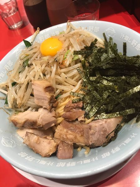 「汁なし野郎(焼き野菜)」@野郎ラーメン 渋谷センター街総本店の写真
