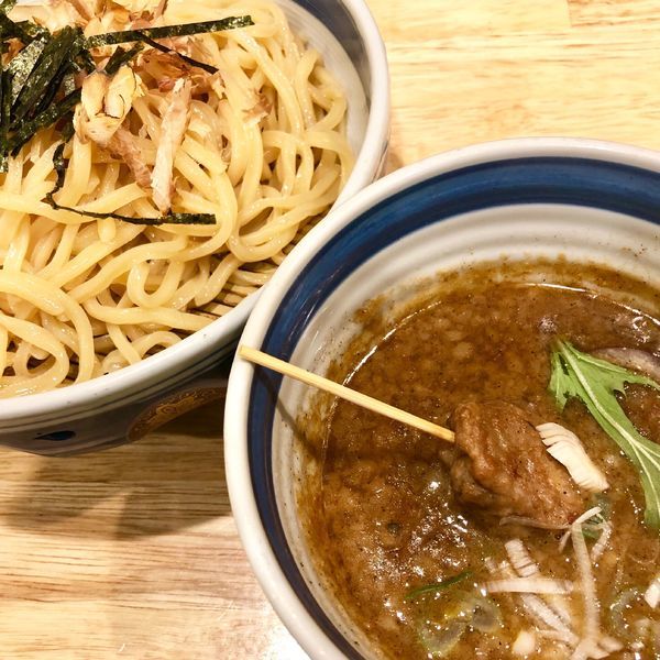 「超濃厚鶏鰹つけ麺800円」@鶏そば どりどりの写真