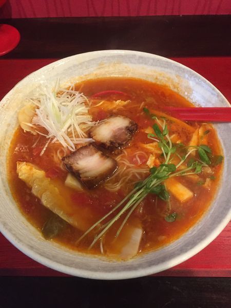 「とまとらーめん ￥７５０円」@お多ふくの写真