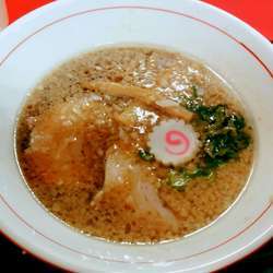 生姜醤油の背脂醤油そば　1100円