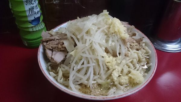 「大豚ダブル(ニンニク少しヤサイダブル)￥８００」@ラーメン二郎 目黒店の写真