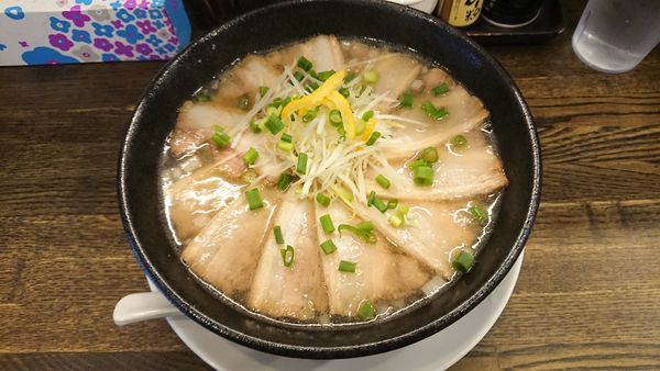 「【限定】イベリコ豚チャーシュー麺 （大盛） 980円」@あら焼鶏白湯 カシムラの写真