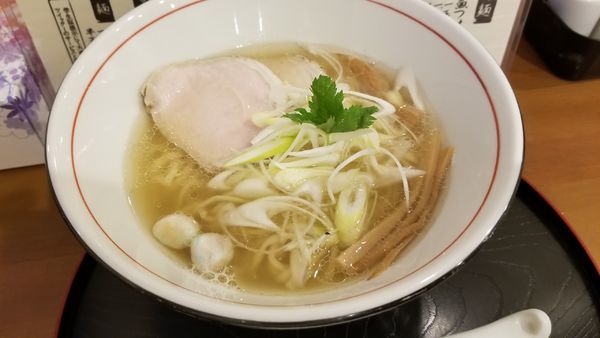「あご塩麺　中太手もみ麺」@麺や 阿吽の写真