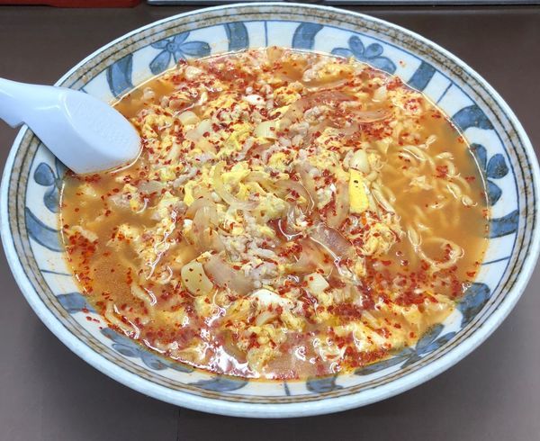 「南ばん麺（中辛・麺固・水菜抜￥750）」@南ばん亭の写真