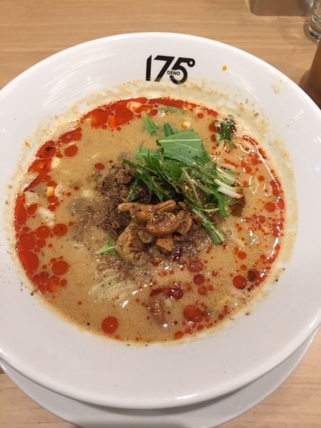 「汁あり坦坦麺（シビれる）　900円」@175°DENO担担麺 TOKYOの写真