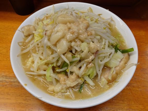 「小ラーメン（750円）ニンニクアブラ」@ラーメン二郎 立川店の写真