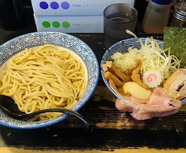 「つけめん 中盛り 特製トッピング」@狼煙 〜NOROSHI〜の写真