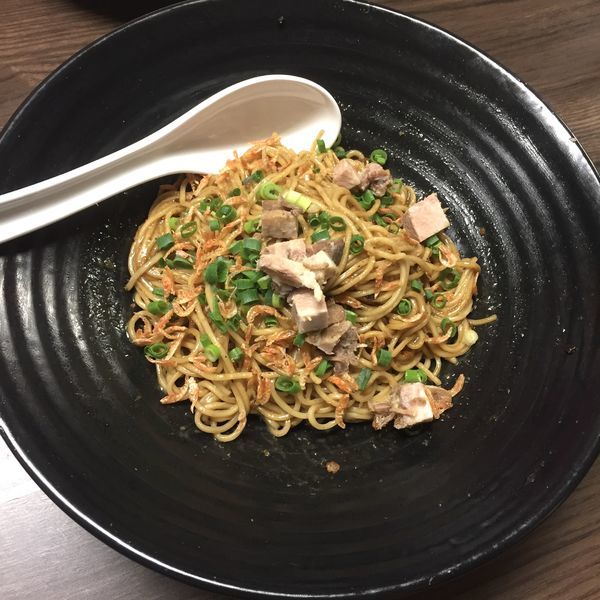 「【気まぐれ限定】海老まぜそば ￥700」@花笑み中華そば かれんの写真