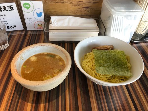 「つけ麺  (中)  770円」@狼煙屋の写真