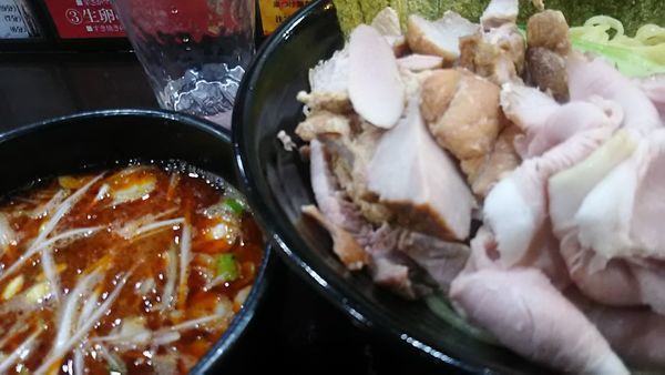 「薬膳つけ麺 特盛 三点増しB」@横道の写真