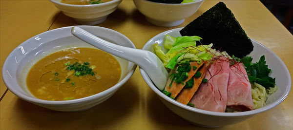 「あんこうみそつけめん 大盛」@中華そば よしかわの写真