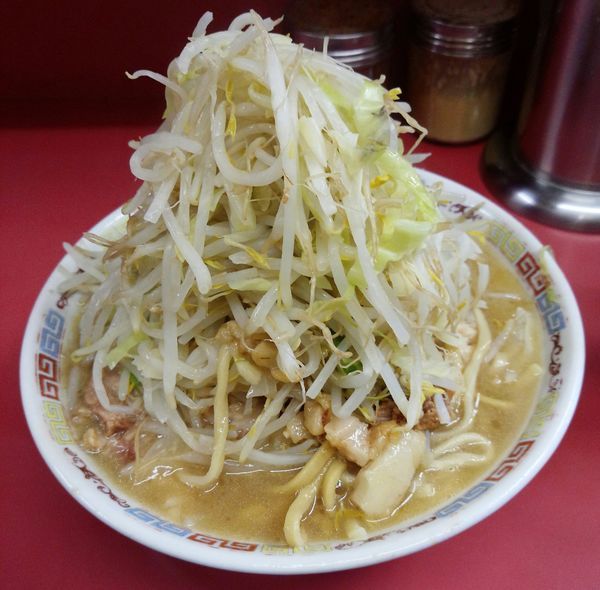 「大ラーメン豚入り　ニンニク少し、ヤサイ、アブラ」@ラーメン二郎 ひばりヶ丘駅前店の写真