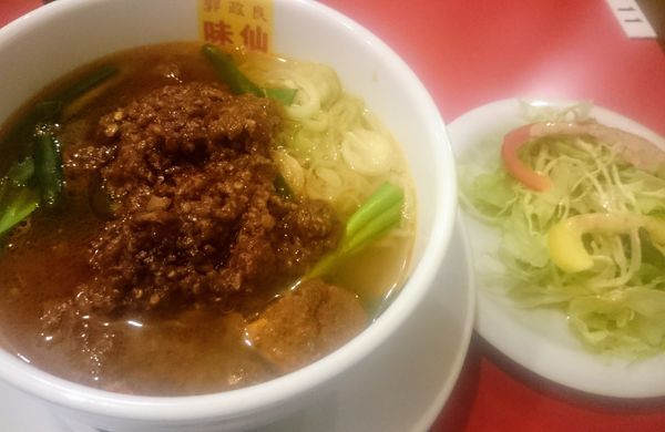 「台湾ラーメン（みそ、Ｄセット）＋イタリアン」@郭 政良 味仙 東京神田店の写真