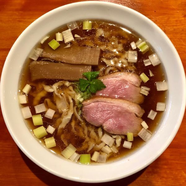 「土佐の鴨醤油らぁ麺 (800円)」@夜須製麺所の写真