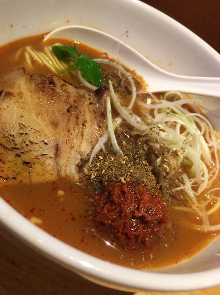 「【限定】麻辣煮干し ８２０円」@煮干し中華そば三四郎の写真