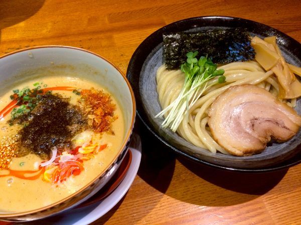 「坦々つけそば（900円）」@味箪笥の写真