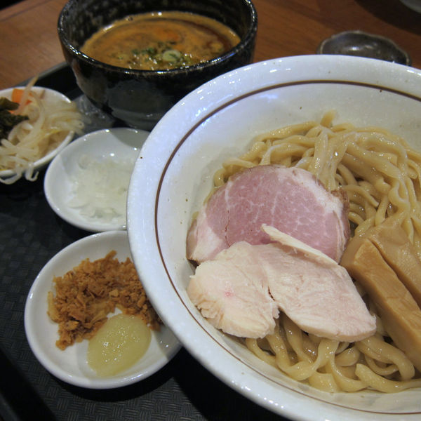 「オマール海老の濃厚つけそば 800円」@麺 絆水産の写真