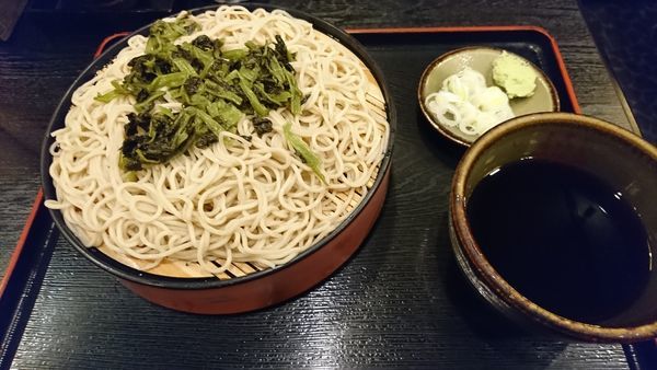 「葉わさびせいろ　８００円」@そば やぶ清の写真