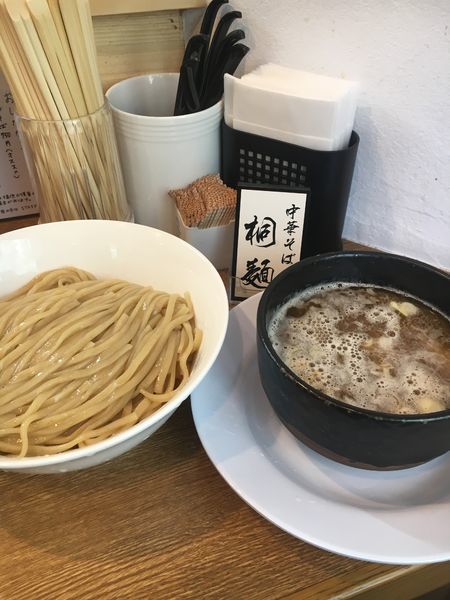 「鶏白湯塩つけめん（こってり）¥850」@中華そば 桐麺 総本店の写真