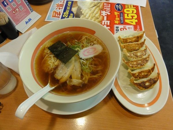 「ラーメン　餃子」@幸楽苑 秋葉原店の写真