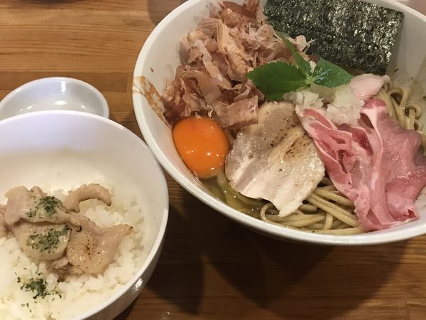 「鯵と伊吹煮干のまぜそば」@麺屋 ひな多の写真