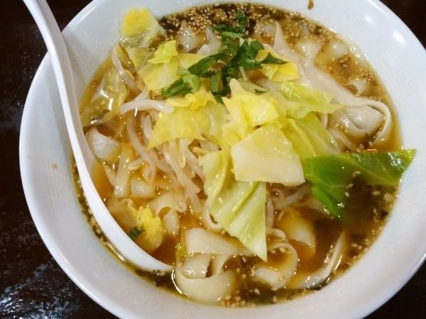 「香菇（シャングー）高菜麺」@亀戸刀削麺の写真