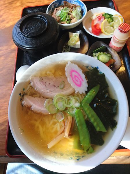 「得々ラーメン定食 750円」@もりんじ亭の写真