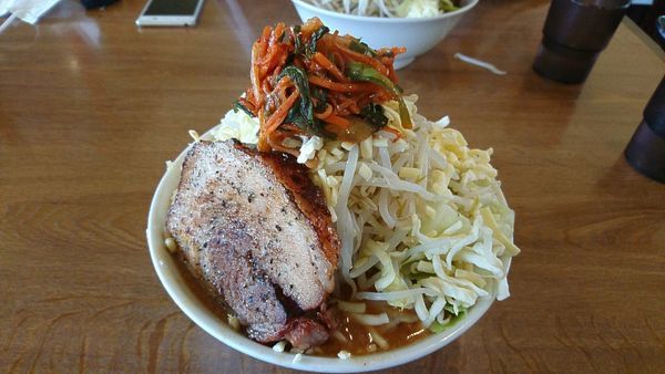 「ミニ味噌めんじろ　800円　トッピングあり」@めんじろの写真