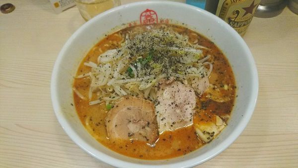 「黒味噌ら〜めん_740円」@竃TOKYOの写真