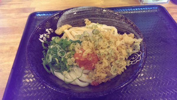 「明太子おろしうどん、中,冷」@はなまるうどん ファブ南大沢店の写真