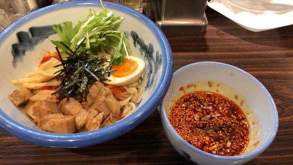 「辛露つけ麺＋生ビール」@AFURI 六本木交差点の写真