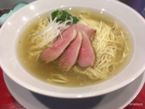 「鴨だし塩」@鴨だしらーめん 鴨福の写真