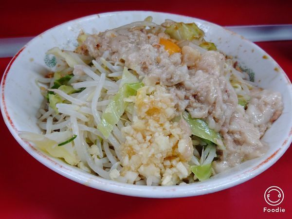 「小汁なし 麺少 脂」@ラーメン二郎 湘南藤沢店の写真