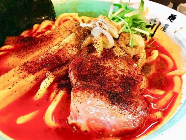 「☆うまぁ辛らぁめん☆」@自家製麺 麺屋 利八の写真