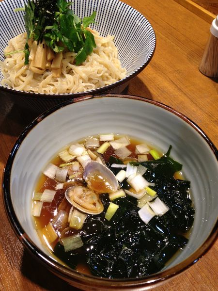 「【限定】あさりと新わかめのつけそば 850円」@寿製麺よしかわ 川越店の写真