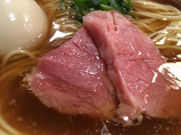 「誠鏡 特別大吟醸 超辛口 ＋ 味玉らぁ麺（醤油）」@麺屋 さくら井の写真