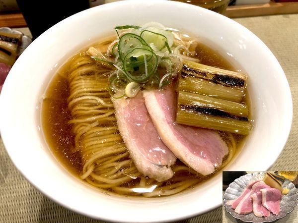 「鴨らぁ麺（750円）＋鴨コンフィ（250円）」@らーめん 鴨to葱の写真
