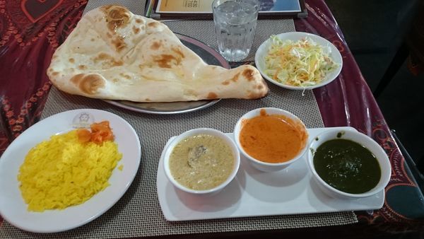 「カレー3種セット(ランチ)」@マヤデビ つくば店の写真