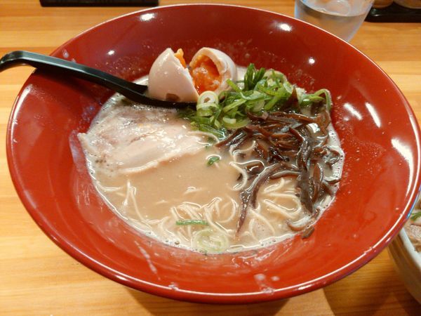 「ミニチャーシュー丼セット＋半熟煮玉子」@とんこつ らい斗の写真