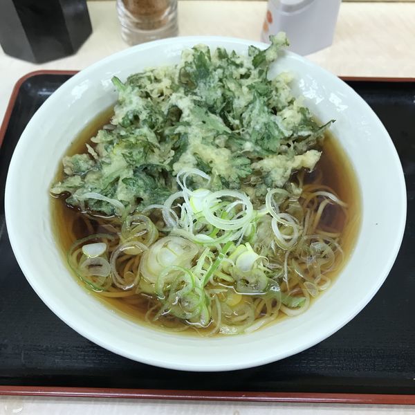 「春菊天（￥390）」@天花そばの写真