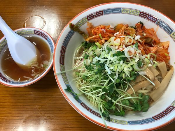 「キムチ油そば」@宝華らぁめんの写真