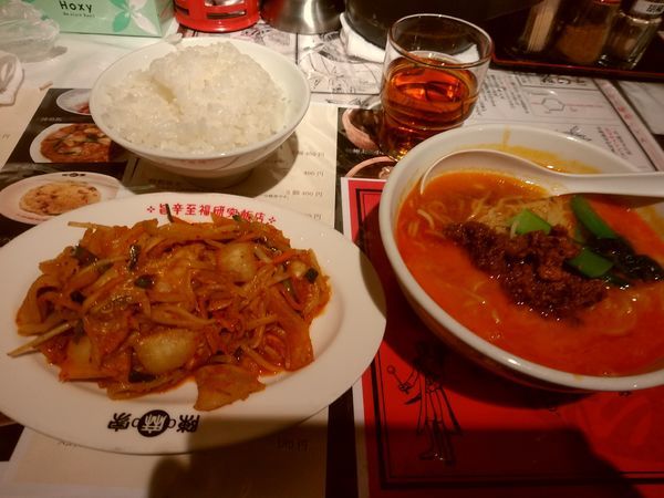 「陳麻家定食(豚キムチ＋半担々麺)900円」@陳麻家 高崎駅西口店の写真