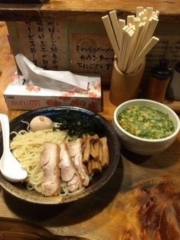 「つけ麺中盛り＋スペシャルトッピング」@鶏の穴の写真