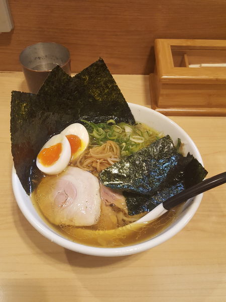 「海薫るそば　中盛りのり増し」@麺屋Mの写真