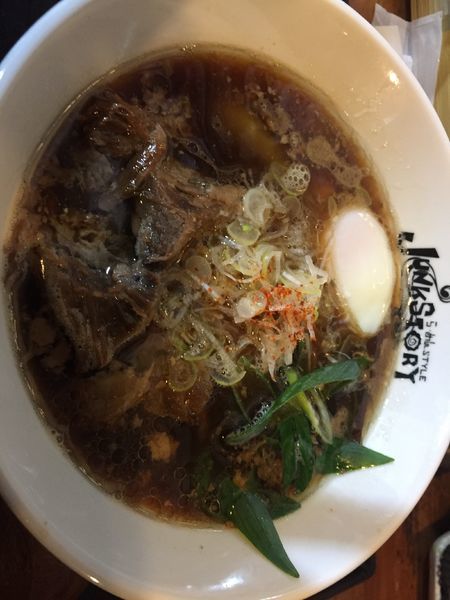 「限定醤油 900円+温玉100円」@ジャンクストーリー 本店の写真